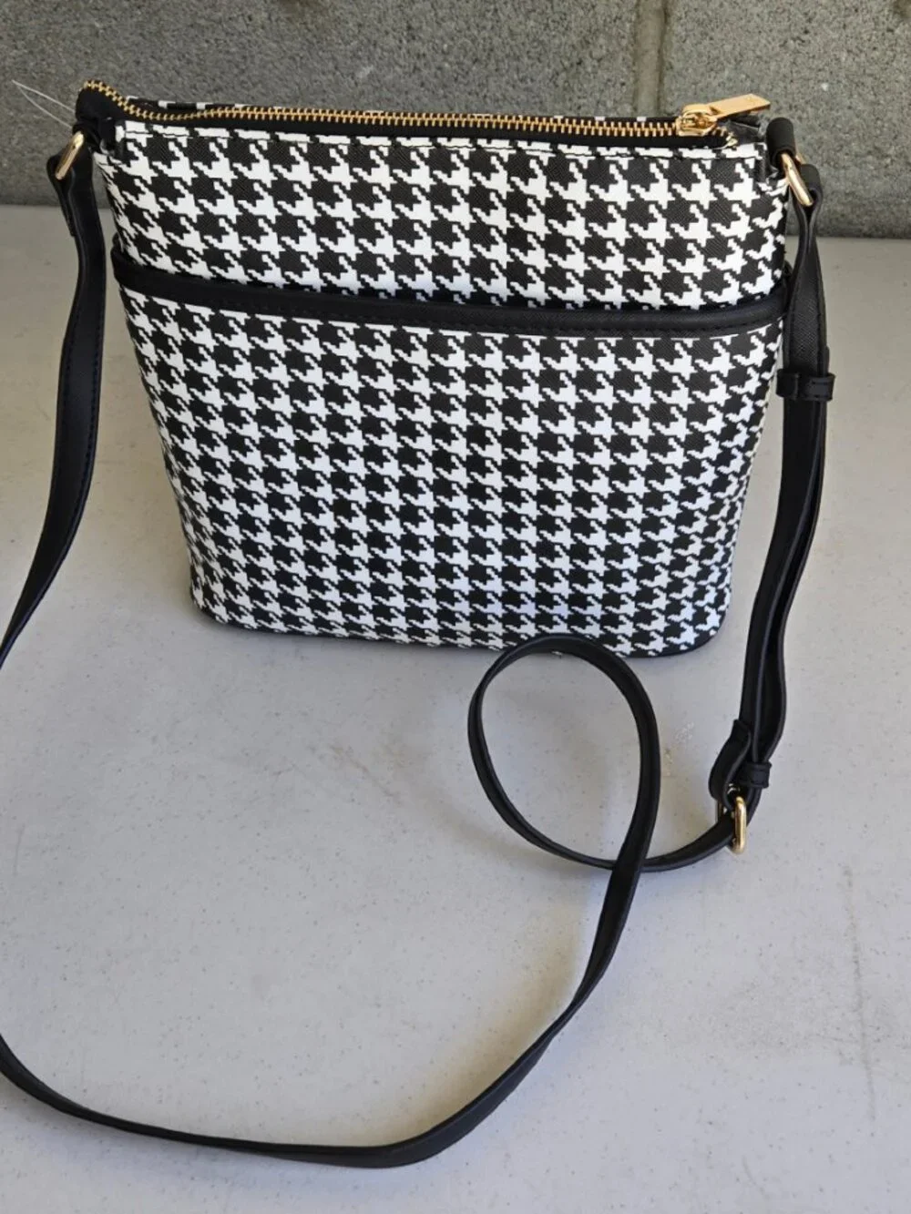 Kim Rogers Cross Body Bag, Black and White - Picture 2 of 2